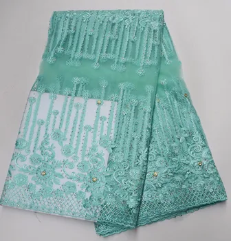High quality african french net lace fabric Embroidered sequins African French Lace Fabric for party dress P465-7
High quality african french net lace fabric Embroidered sequins African French Lace Fabric for party dress P465-7