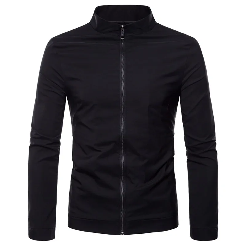 US size Men jacket Spring autumn thin Casual coat fashion mens Solid color Bomber jacket New Male Stand collar zipper outerwear
US size Men jacket Spring autumn thin Casual coat fashion mens Solid color Bomber jacket New Male Stand collar zipper outerwear