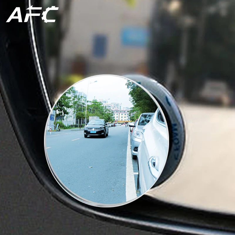Car Rear View Mirror HD Adjustable 360° Rotating Wide Angle Convex Blind Spot AM