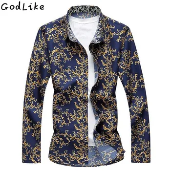 2017Print Floral Shirts Men Long Sleeve Cotton Men's Flower Hawaiian Dress Shirt Slim Fit Men Button Fashion Shirts Male Casual
2017Print Floral Shirts Men Long Sleeve Cotton Men's Flower Hawaiian Dress Shirt Slim Fit Men Button Fashion Shirts Male Casual