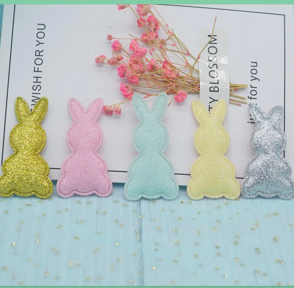 50pcs /lot 2.8*5cm shiny rabbit Appliques For children hair accessories and DIY Kid patches
50pcs /lot 2.8*5cm shiny rabbit Appliques For children hair accessories and DIY Kid patches