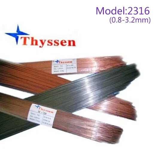 1KG/Pack Thyssen Mould welding wire 2316 for Welders (0.8/1.0/1.2/1.6/2.0/2.4/3.2mm) T012007
1KG/Pack Thyssen Mould welding wire 2316 for Welders (0.8/1.0/1.2/1.6/2.0/2.4/3.2mm) T012007
