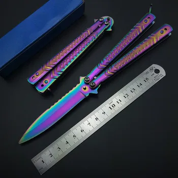 Butterfly in Knife Evil Hyperbolische Geometrie Survival Knifes Pocket No Edge Practice knives Butterfly training Tools
Butterfly in Knife Evil Hyperbolische Geometrie Survival Knifes Pocket No Edge Practice knives Butterfly training Tools