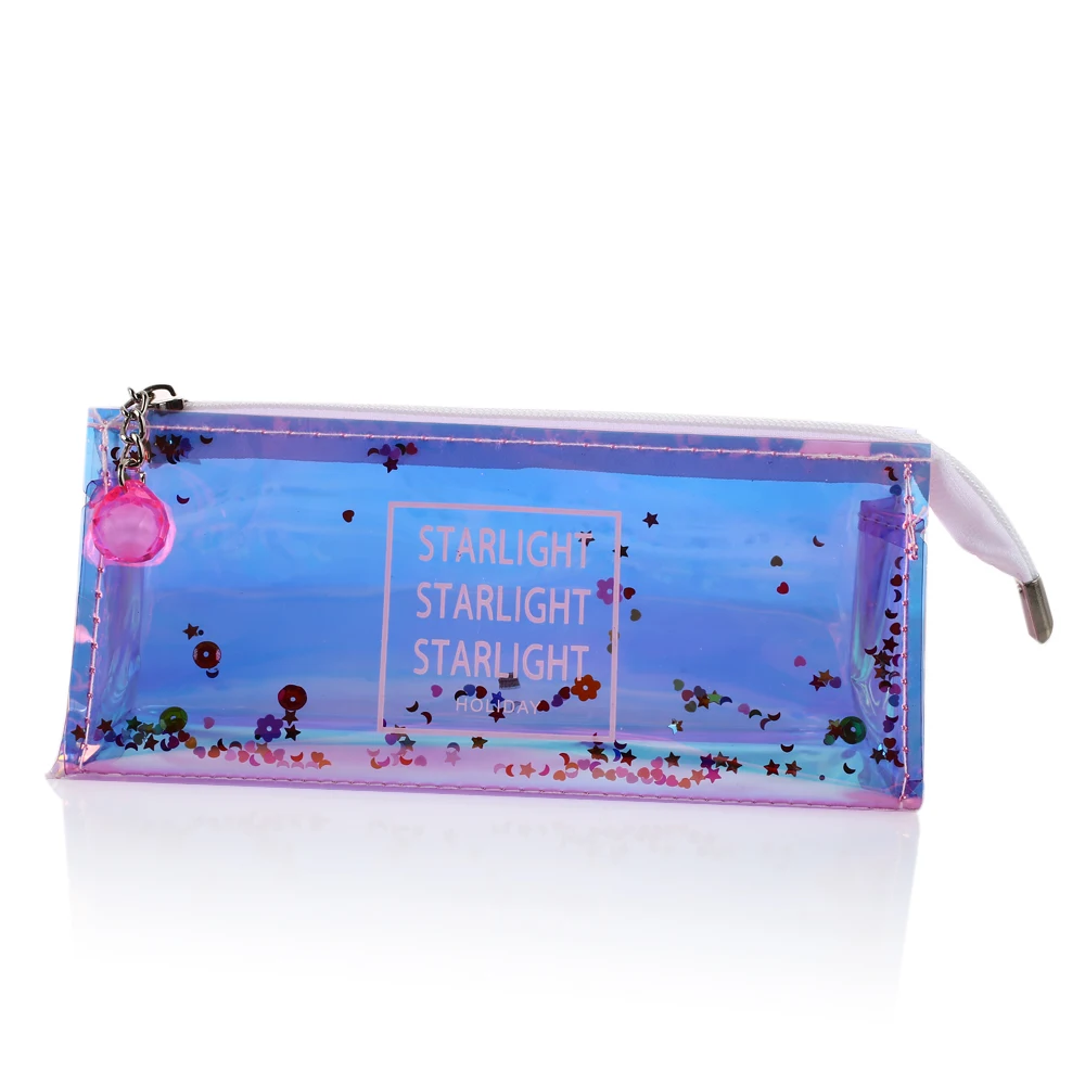 Kawaii Pencil Storage Bag Transparent Pencil Case Rainbow Glitter Pen Bags Storage Bag Random Color Stationery
Kawaii Pencil Storage Bag Transparent Pencil Case Rainbow Glitter Pen Bags Storage Bag Random Color Stationery