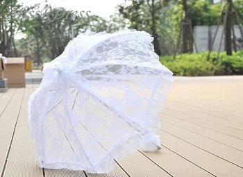 MissRDress Wedding Sun Umbrella Cotton Embroidery Bridal Umbrella White Ivory Battenburg Lace Parasol Decorations mariage
MissRDress Wedding Sun Umbrella Cotton Embroidery Bridal Umbrella White Ivory Battenburg Lace Parasol Decorations mariage