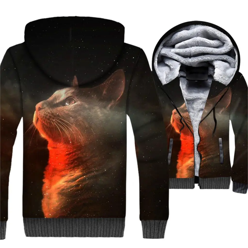 Starry Sky 3D Printed Sweatshirts 2018 Fashion Men's Winter Thick Jacket Hip Hop Animal Cat Hoodie Streetwear Unsiex Zipper Tops
Starry Sky 3D Printed Sweatshirts 2018 Fashion Men's Winter Thick Jacket Hip Hop Animal Cat Hoodie Streetwear Unsiex Zipper Tops