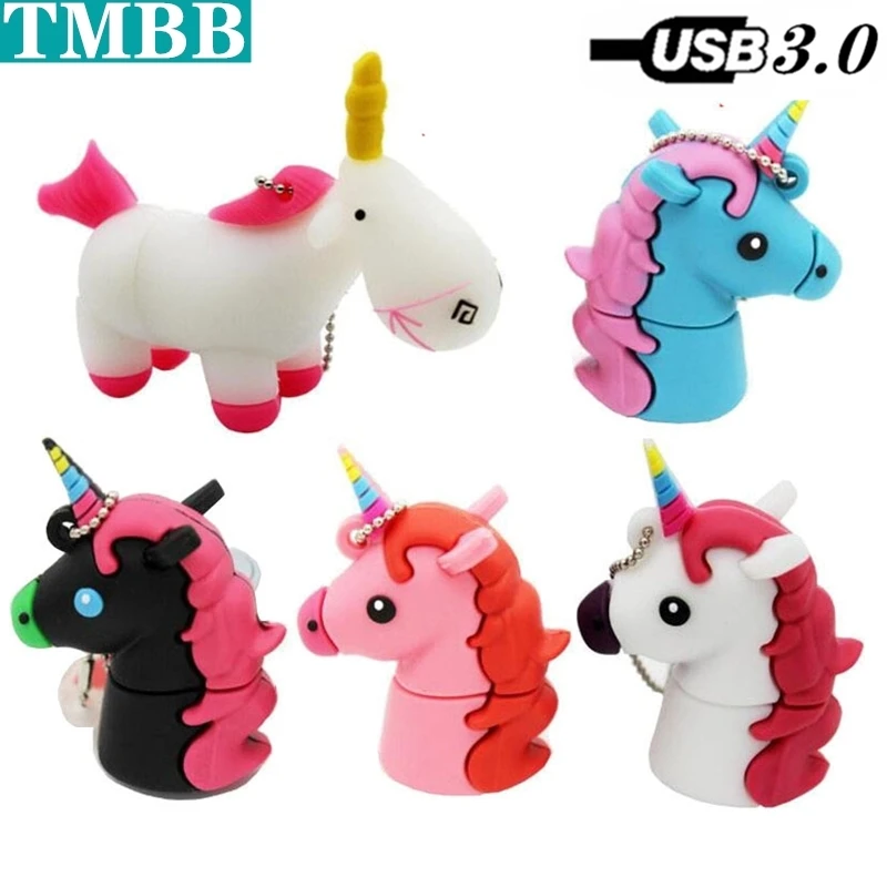USB 3.0 Pen Drive Cartoon White Unicorn Mini 32G 64GB 128G 256G Usb Flash Drive Real Capacity Horse PenDrive Flash Memory U Disk
USB 3.0 Pen Drive Cartoon White Unicorn Mini 32G 64GB 128G 256G Usb Flash Drive Real Capacity Horse PenDrive Flash Memory U Disk