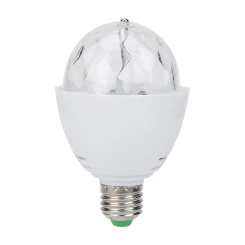 E27 RGB LED Bulb 3W 360 Degrees Rotating Colorful Effect Stage Lights Lamp Crystal Magic Ball KTV Bar Party DJ Disco Lighting
E27 RGB LED Bulb 3W 360 Degrees Rotating Colorful Effect Stage Lights Lamp Crystal Magic Ball KTV Bar Party DJ Disco Lighting