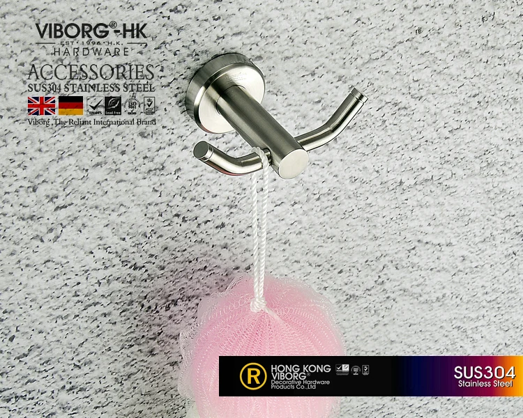 VIBORG Deluxe 304 Stainless Steel Bathroom Double Towel Holder Towel Rack Towel Hook Robe Hook Hat Coat Hook Hanger
VIBORG Deluxe 304 Stainless Steel Bathroom Double Towel Holder Towel Rack Towel Hook Robe Hook Hat Coat Hook Hanger