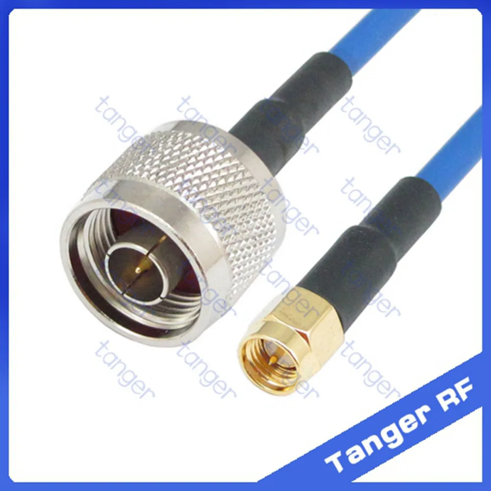 Hot N male to SMA male plug straight connector with RG402 RG141 RG-402 Coaxial Jumper blue cable 8 inch 8" 20cm RF Low Loss Coax
Hot N male to SMA male plug straight connector with RG402 RG141 RG-402 Coaxial Jumper blue cable 8 inch 8" 20cm RF Low Loss Coax