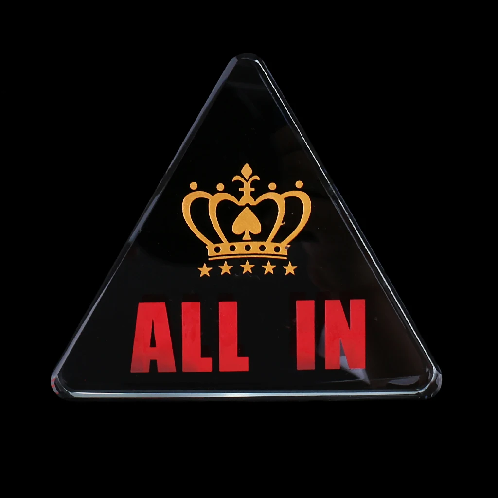 2 Pieces Chip Dealer Button for Casino Tool Poker Game Accessory Transparent Poker Tournaments Prop