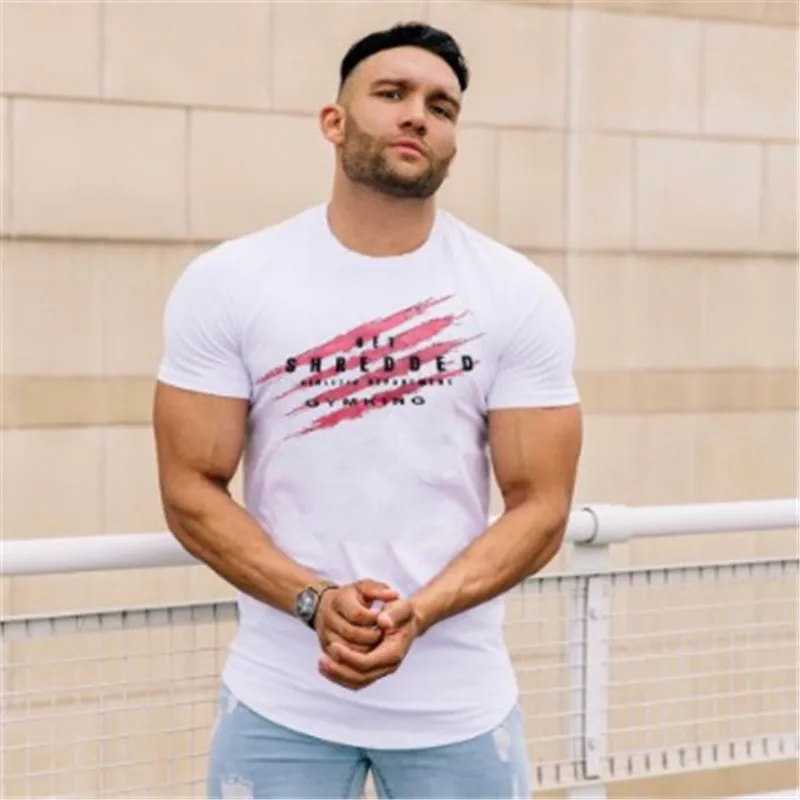 2019 Spring and summer new fitness sports leisure t shirt mens full cotton moisture absorption sweat drying short sleeves M-XXXL
2019 Spring and summer new fitness sports leisure t shirt mens full cotton moisture absorption sweat drying short sleeves M-XXXL