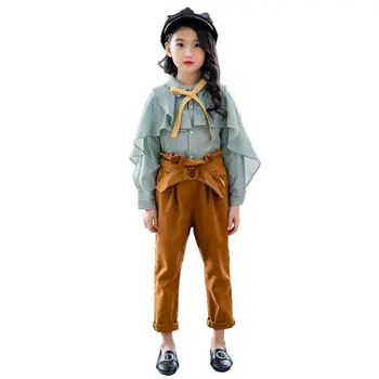 2019 New Spring Autumn Kids Girls Cotton Clothes Sets Teenage Girls Ruffles Tops+Solid Pants Suit Toddler Girl Clothing 2pcs T79
2019 New Spring Autumn Kids Girls Cotton Clothes Sets Teenage Girls Ruffles Tops+Solid Pants Suit Toddler Girl Clothing 2pcs T79