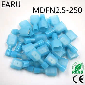 MDFN2-250 MDFN2.5-250 NYLON Brass Male Insulated Spade Joint Cable Wire Connector 100PCS/Pack Suit 1.5-2.5mm2 16-14AWG MDFN Plug
MDFN2-250 MDFN2.5-250 NYLON Brass Male Insulated Spade Joint Cable Wire Connector 100PCS/Pack Suit 1.5-2.5mm2 16-14AWG MDFN Plug