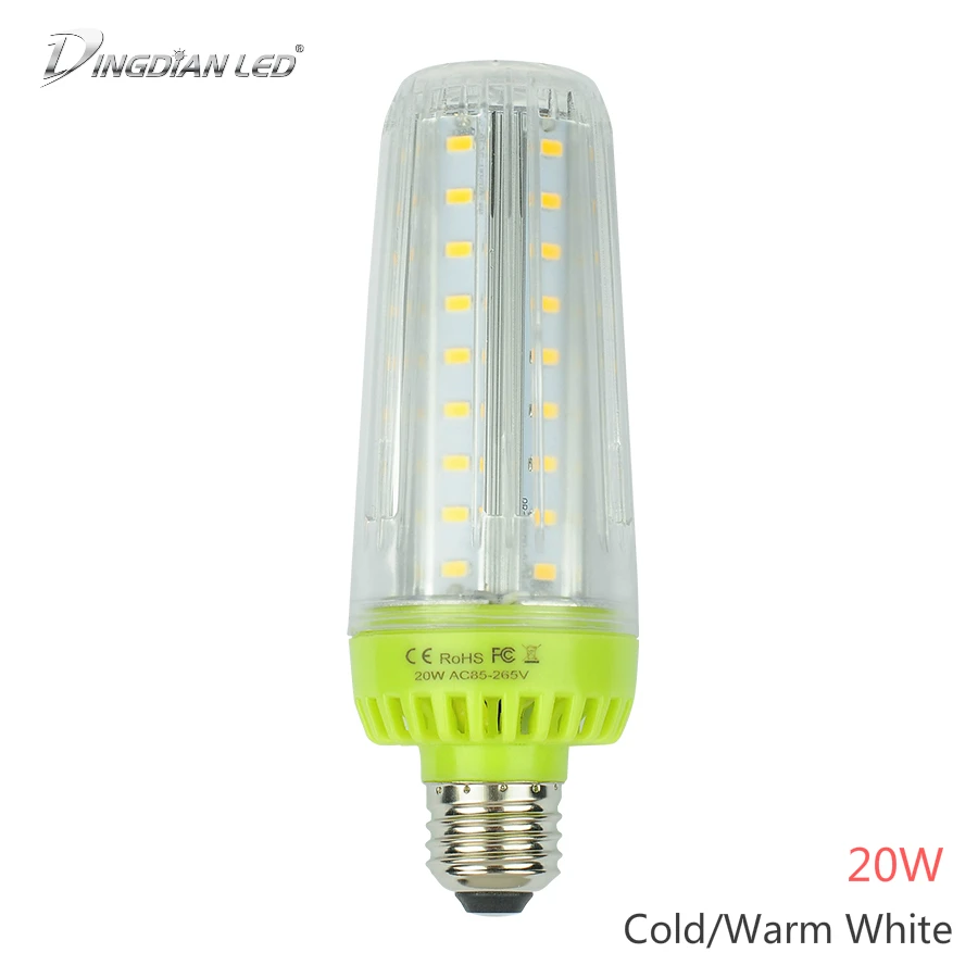 E26/E27 LED Bulb AC85-265V Light High Power 20W Super Bright Light Bulb Chandelier Light Source Cold White Warm White Corn Bulb
E26/E27 LED Bulb AC85-265V Light High Power 20W Super Bright Light Bulb Chandelier Light Source Cold White Warm White Corn Bulb
