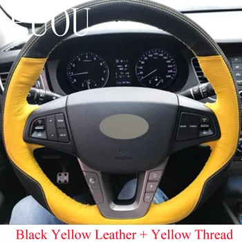 Puou Black Leather Hand-stitched Car Steering Wheel Cover for Hyundai Mistra 2013 2014 Free shipping
Puou Black Leather Hand-stitched Car Steering Wheel Cover for Hyundai Mistra 2013 2014 Free shipping