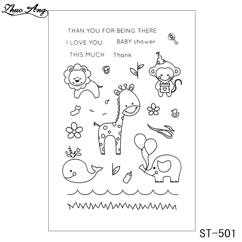 ZhuoAng little Animals Clear Stamps for DIY Scrapbooking Photo Album Card Making DIY Decoration Supply
ZhuoAng little Animals Clear Stamps for DIY Scrapbooking Photo Album Card Making DIY Decoration Supply