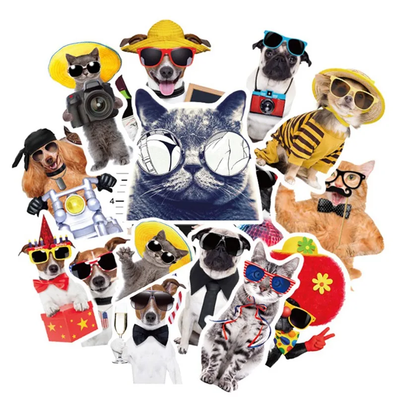 38 Pcs/set Cute Sunglasses Animal Cats And Dogs Animal Style Graffiti Stickers Trolley Case Luggage PVC Waterproof Sticker
38 Pcs/set Cute Sunglasses Animal Cats And Dogs Animal Style Graffiti Stickers Trolley Case Luggage PVC Waterproof Sticker