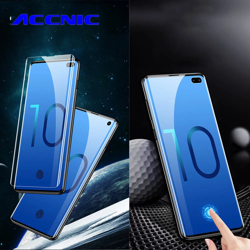 ACCNIC For Samsung Galaxy S10 Plus S10E Screen Protector UV Liquid Full Glue for Samsung S10 lite Tempered Glass Protective Film
ACCNIC For Samsung Galaxy S10 Plus S10E Screen Protector UV Liquid Full Glue for Samsung S10 lite Tempered Glass Protective Film