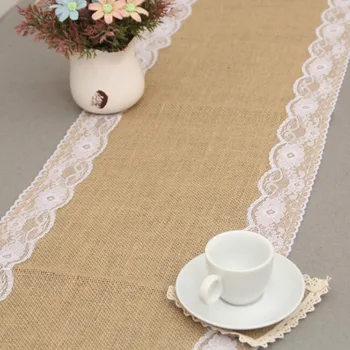HAZY Vintage Natural Wedding Burlap Table Runner Jute Linen Lace Table Runners Christmas Dining Room Home Decoration
HAZY Vintage Natural Wedding Burlap Table Runner Jute Linen Lace Table Runners Christmas Dining Room Home Decoration