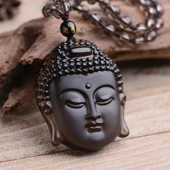 Natural Black Obsidian Sakyamuni Buddha Head Pendant Women Men's Amulet Lucky Jewelry Pendants With Beads Necklace
Natural Black Obsidian Sakyamuni Buddha Head Pendant Women Men's Amulet Lucky Jewelry Pendants With Beads Necklace