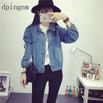 New Jeans Jacket Women Broken BF Loose Jaqueta Feminina Jeans Women Coats 6CT013
New Jeans Jacket Women Broken BF Loose Jaqueta Feminina Jeans Women Coats 6CT013