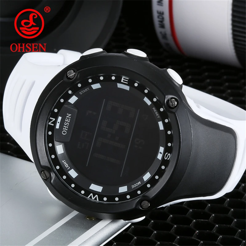 OHSEN Men Women Fashion Casual Digital Sports Watches 50M Waterproof Digital Men's Stopwatch Alarm Outdoor Sport Wristwatches
OHSEN Men Women Fashion Casual Digital Sports Watches 50M Waterproof Digital Men's Stopwatch Alarm Outdoor Sport Wristwatches