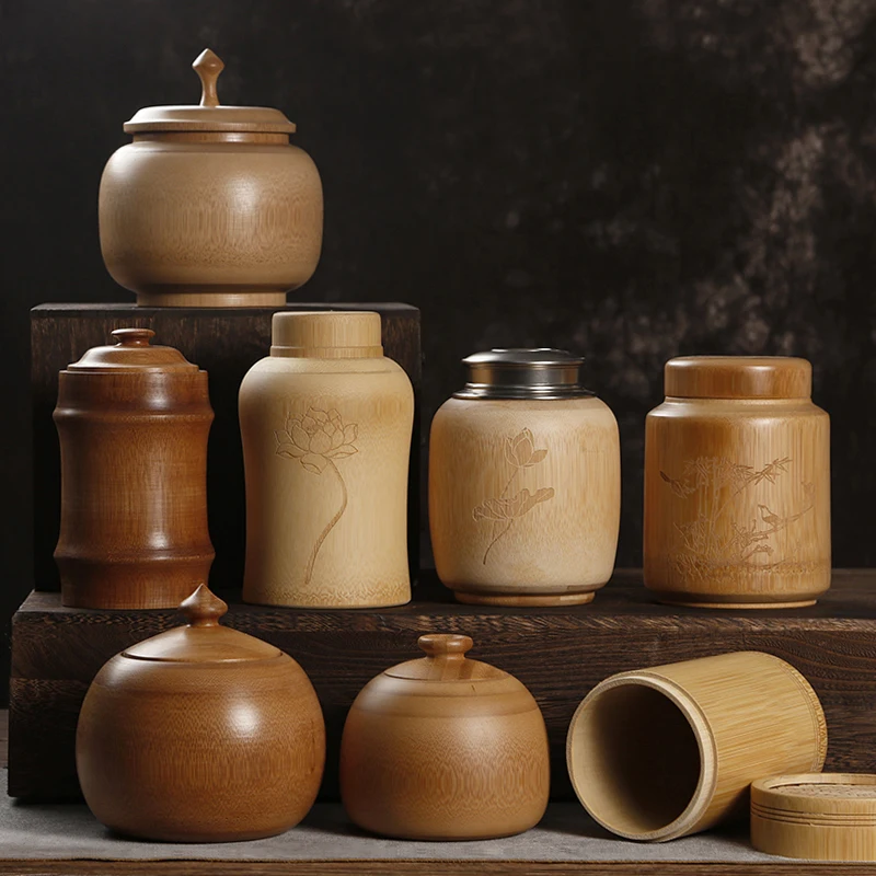 Handmade Natural Bamboo Tea Jar Storage Caddy Coffee Beans Nuts Cans Box Container Tea Ceremony Teaware Accessories Decor Crafts
Handmade Natural Bamboo Tea Jar Storage Caddy Coffee Beans Nuts Cans Box Container Tea Ceremony Teaware Accessories Decor Crafts