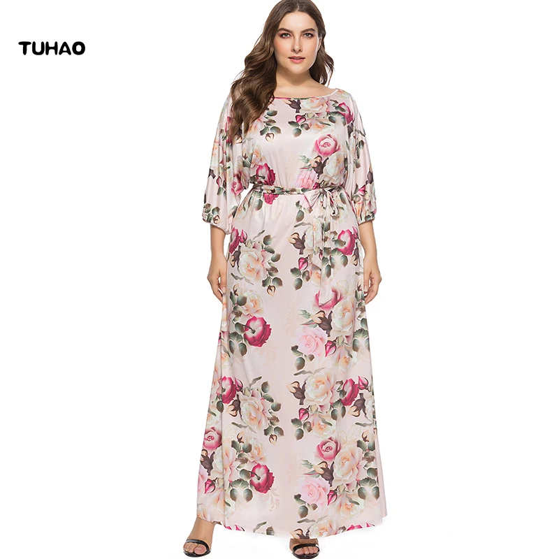TUHAO 2018 Autumn Winter Plus Size 3XL Maxi Long Dress for Ladies Vintage Sexy Rosa Print Bohemian Female Dresses Oversize LJ19
TUHAO 2018 Autumn Winter Plus Size 3XL Maxi Long Dress for Ladies Vintage Sexy Rosa Print Bohemian Female Dresses Oversize LJ19