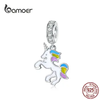 BAMOER Enamel Pendant Charm Solid Silver 925 Lucky Licorne Horse Animal Charms for Original Snake Bracelet Bangle BSC075
BAMOER Enamel Pendant Charm Solid Silver 925 Lucky Licorne Horse Animal Charms for Original Snake Bracelet Bangle BSC075