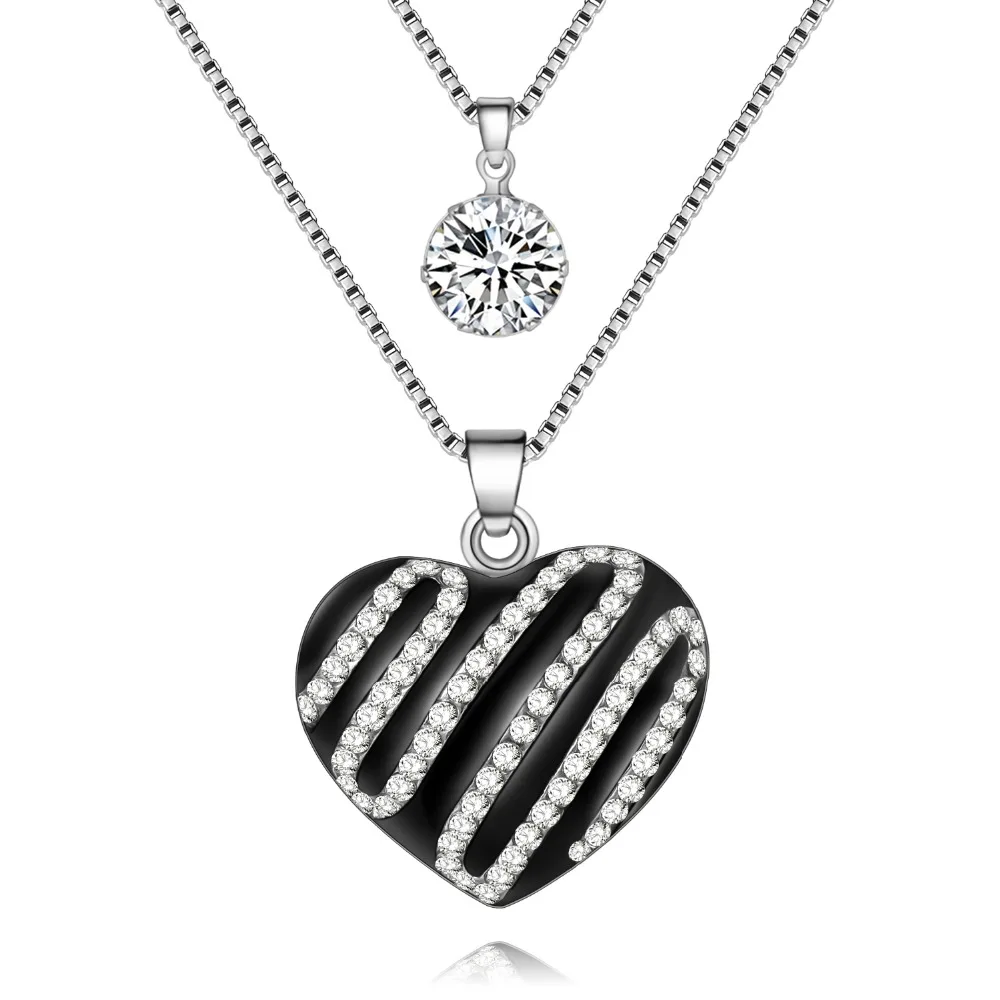 Bonsny Statement Maxi Alloy Enamel Black love Heart Carystal Necklace Chain Pendant 2017 Fashion New Enamel Jewelry Women
Bonsny Statement Maxi Alloy Enamel Black love Heart Carystal Necklace Chain Pendant 2017 Fashion New Enamel Jewelry Women