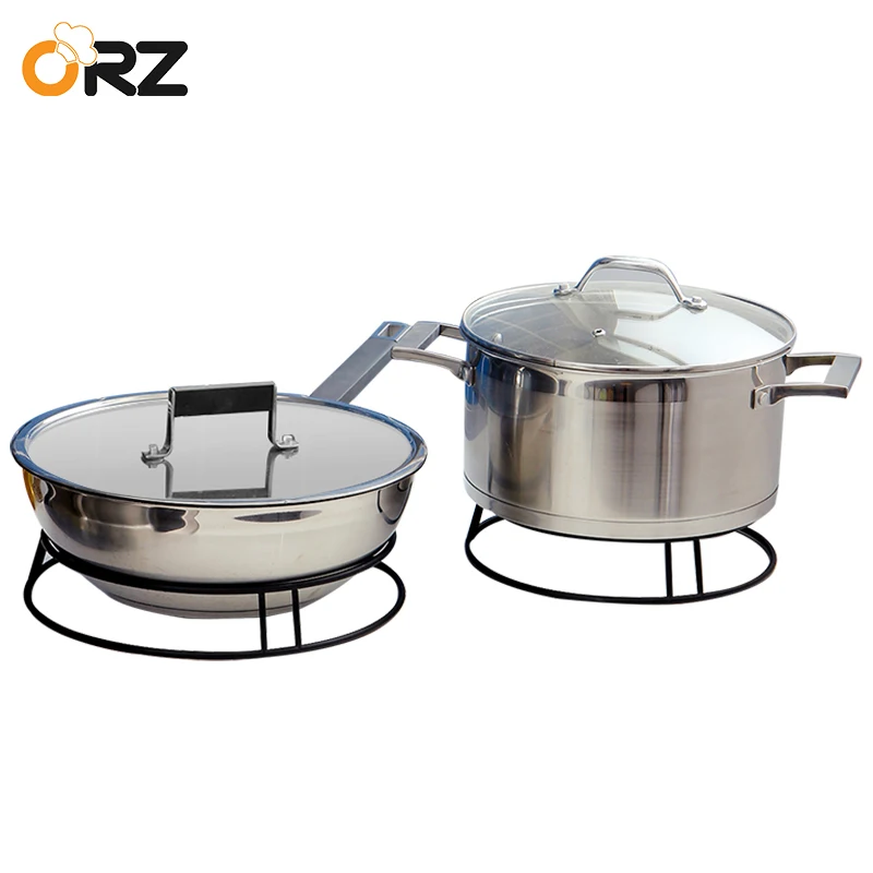 ORZ 2PCS Round Metal Pot Holder Creative Trivet Heat Resistant Pan Mats Removable Kitchen Cooking Tool Insulation Pot Pad
ORZ 2PCS Round Metal Pot Holder Creative Trivet Heat Resistant Pan Mats Removable Kitchen Cooking Tool Insulation Pot Pad