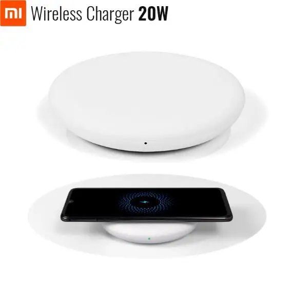 

Original Xiaomi Wireless Quick Charger 20W Max For Mi 9 (20W) MIX 2S / 3 (10W) Qi EPP Compatible Cellphone (5W) Multiple Safe