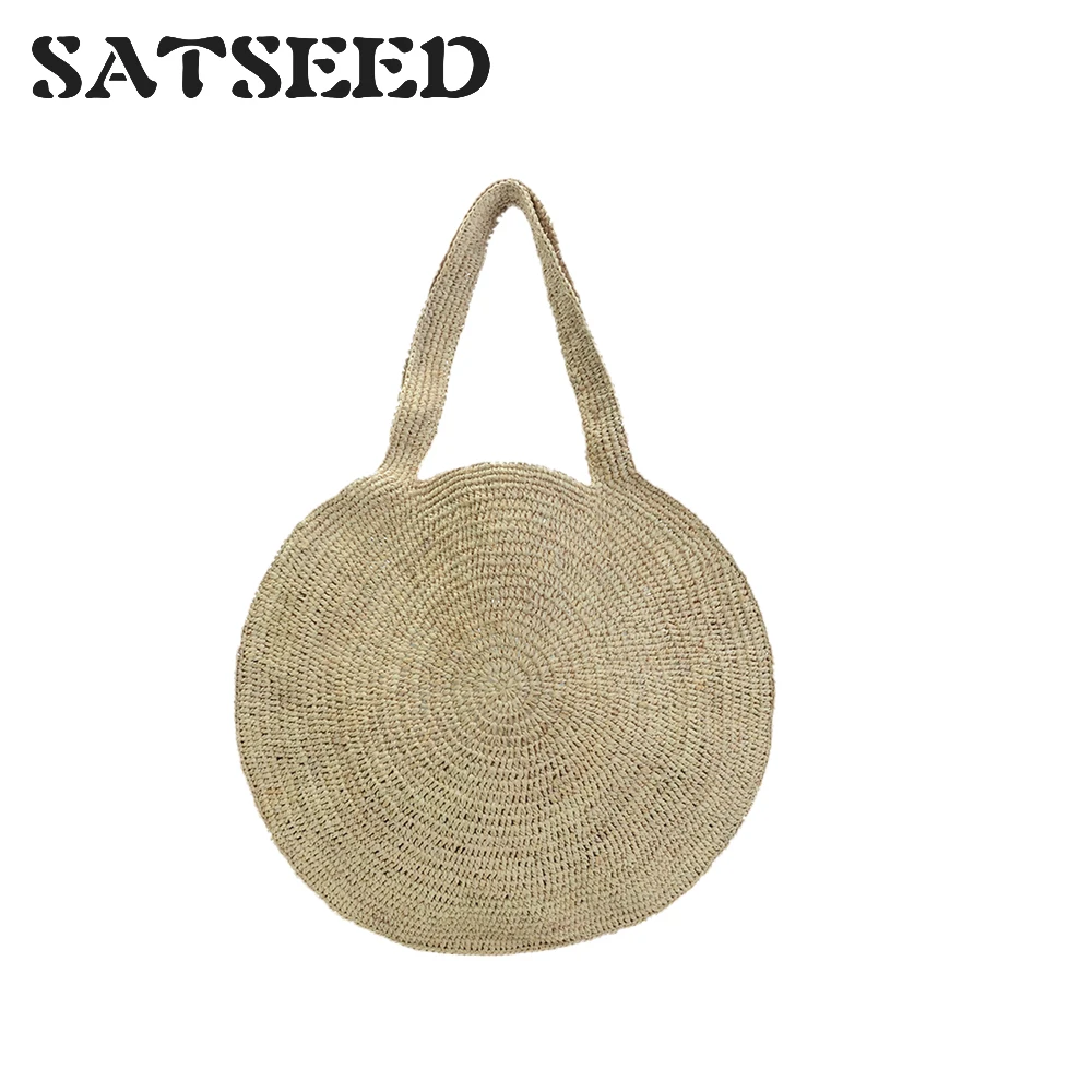 2019 Ins with Bohemian Wind Beach Resort Wind Round Straw Bag Portable Shoulder Bag Plain Colored Woman
2019 Ins with Bohemian Wind Beach Resort Wind Round Straw Bag Portable Shoulder Bag Plain Colored Woman