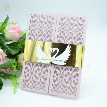 White swan personalized wedding invitation envelope laser cut
White swan personalized wedding invitation envelope laser cut