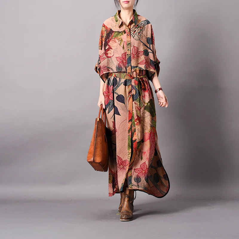 women cloak plus size print silk jacket vintage personality drawstring windbreaker tie string long loose vintage elegant outwear
women cloak plus size print silk jacket vintage personality drawstring windbreaker tie string long loose vintage elegant outwear