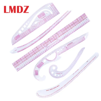 

LMDZ 6Pcs/set Sewing Tailor French Curve Rulers Drawing Line Measure Clothing Patchwork DIY Craft Tools Quilting Ruler