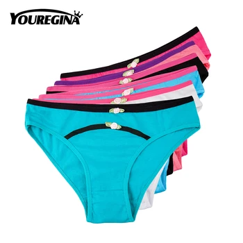 YOUREGINA Woman Sexy Underwear Cotton Panties Female Ladies Lingerie Briefs Simple Comfortable Solid Patchwork M L XL 6pcs/lot
YOUREGINA Woman Sexy Underwear Cotton Panties Female Ladies Lingerie Briefs Simple Comfortable Solid Patchwork M L XL 6pcs/lot