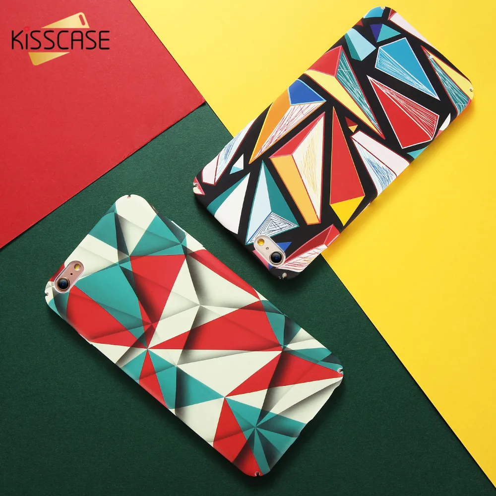 Kisscase чехол на айфон 7 Plus 8 плюс телефон Чехол роскошь абстракция мондриан