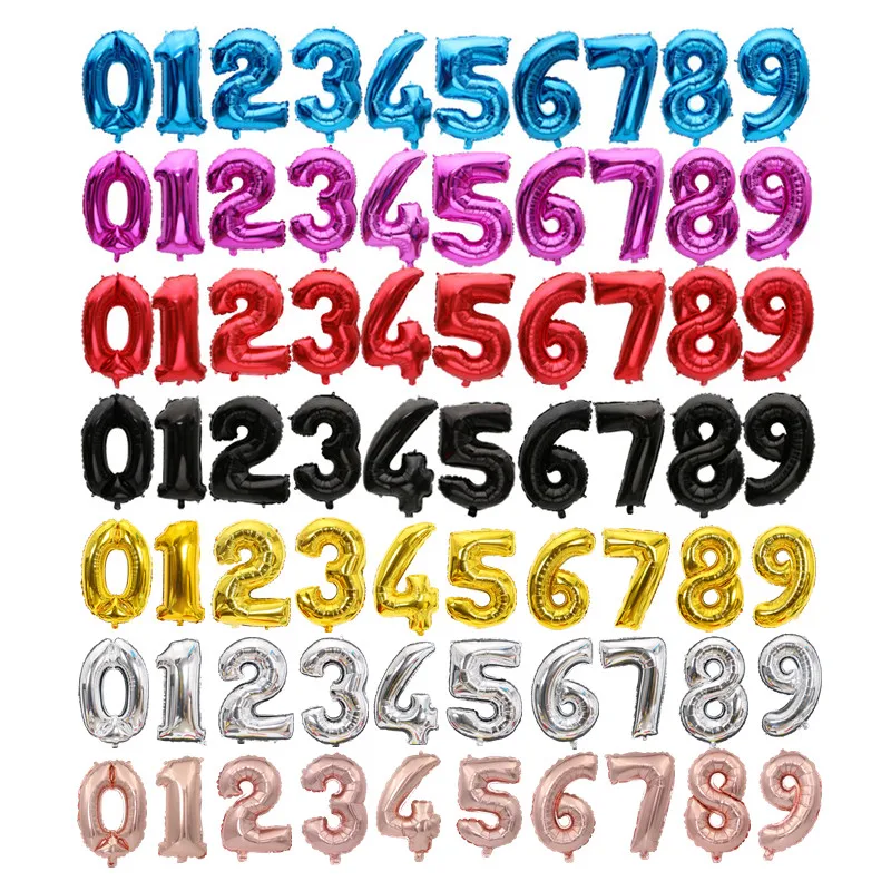 32 inch Black Number Foil Balloons Birthday Decorations Digit Helium Balloon Anniversary Figure balls Baby Shower Air ball
32 inch Black Number Foil Balloons Birthday Decorations Digit Helium Balloon Anniversary Figure balls Baby Shower Air ball