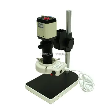 2.0MP HD Industrial Digital Microscope Camera VGA CVBS USB AV TV Outputs+8X-130X Optical C-mount Lens+LED Lights+Holder
2.0MP HD Industrial Digital Microscope Camera VGA CVBS USB AV TV Outputs+8X-130X Optical C-mount Lens+LED Lights+Holder
