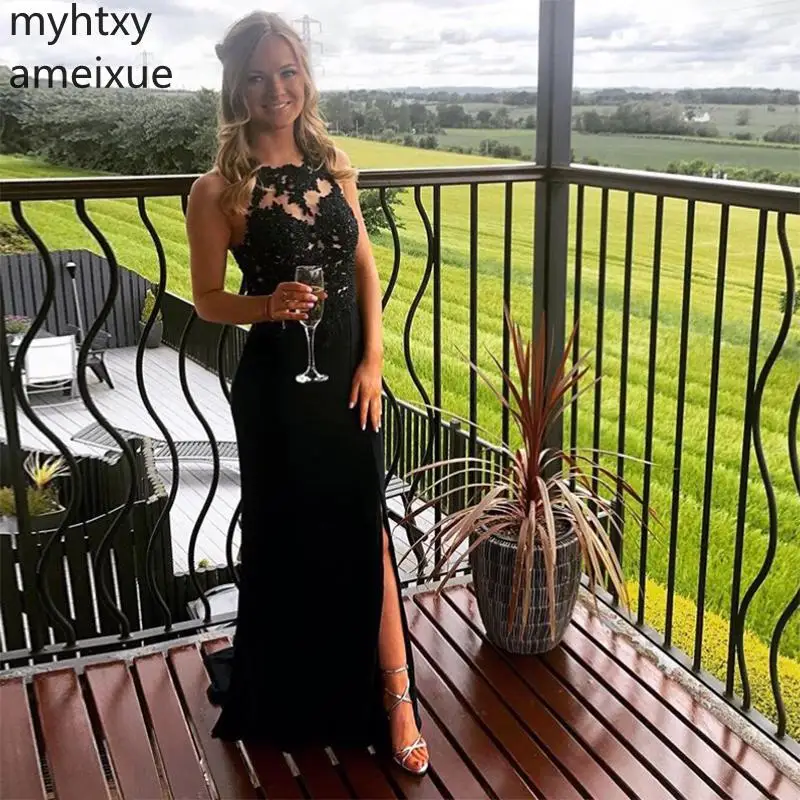 Plus Size Sexy Black Evening Dresses O-neck Sleeveless Formal Party Dress Crisscross Back Mermaid Style Long Prom Robe De Soiree
Plus Size Sexy Black Evening Dresses O-neck Sleeveless Formal Party Dress Crisscross Back Mermaid Style Long Prom Robe De Soiree
