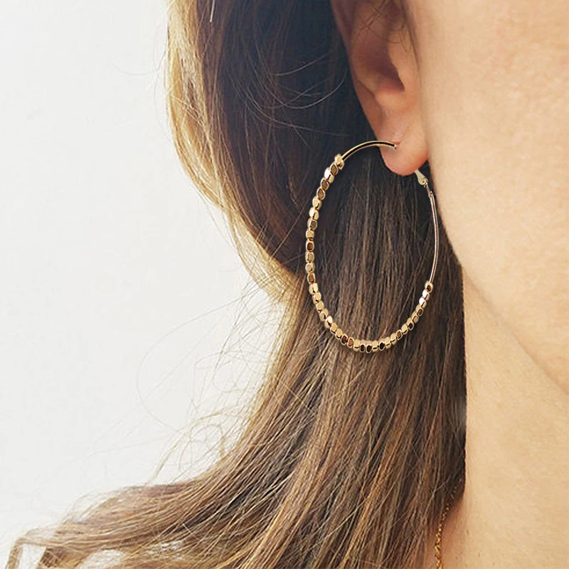 Fashion Personality Sequins Small Granule Round Earrings Exaggerated Big Round Shine Earrings Female Exquisite Charm Jewelry
Fashion Personality Sequins Small Granule Round Earrings Exaggerated Big Round Shine Earrings Female Exquisite Charm Jewelry