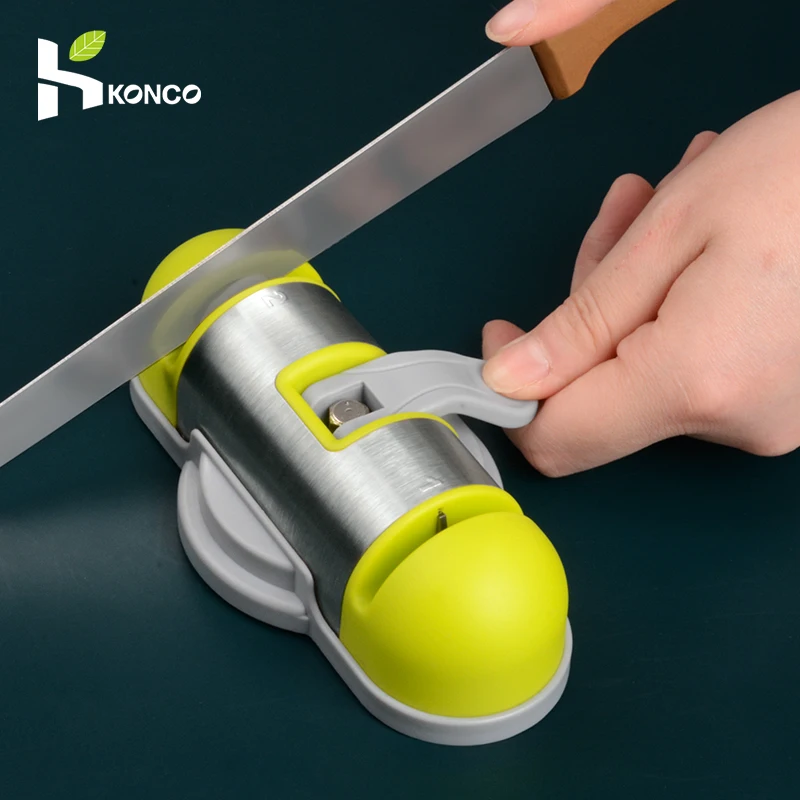 KONCO Knife Sharpener with Suction Professional Kitchen 2 Stage Knife Sharpener for Straight and Ceramic knives
KONCO Knife Sharpener with Suction Professional Kitchen 2 Stage Knife Sharpener for Straight and Ceramic knives