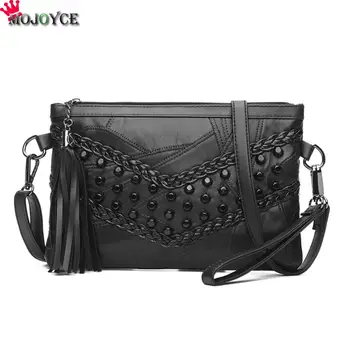 

2020 Rivet Envelope Bags Single Shoulder Bags Clutch Crossbody Bag for Women Punk Brand Flap Handbags Sac a Main Bolsa Feminina