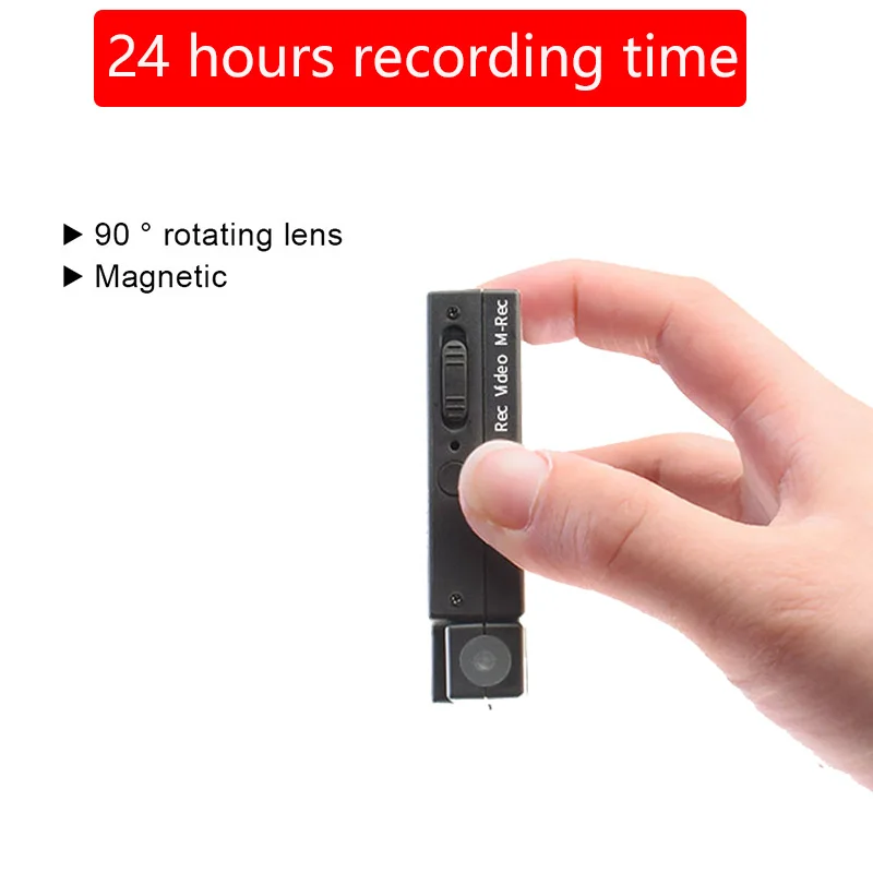 24 Hours Video Recording Mini Camara Motion Detection Video Audio Recorder DV Camcorder Portable Magnetic with 2000 mAh Battery
24 Hours Video Recording Mini Camara Motion Detection Video Audio Recorder DV Camcorder Portable Magnetic with 2000 mAh Battery