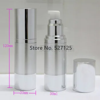 30ml silver Empty Reuseble Cosmetic Portable Treatment Pump Travel Airless Bottles,moisturizer/facial water/lotion container
30ml silver Empty Reuseble Cosmetic Portable Treatment Pump Travel Airless Bottles,moisturizer/facial water/lotion container