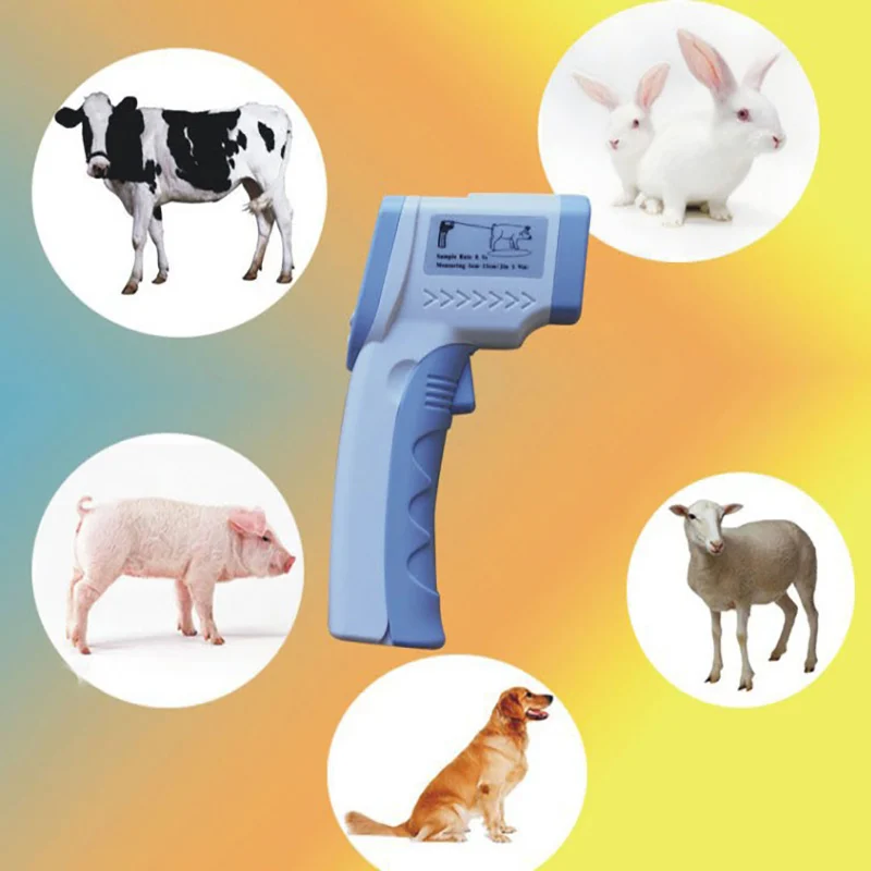 Image Non Contact Digital Laser Temperature Gun IR Infrared Thermometer for animal big pets