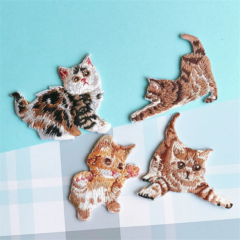 AHYONNIEX Brand Mini Embroidery Naughty Kitty Cat Patches Iron On Applique for Clothes DIY Accessory Cartoon Cute Fabric Stripe
AHYONNIEX Brand Mini Embroidery Naughty Kitty Cat Patches Iron On Applique for Clothes DIY Accessory Cartoon Cute Fabric Stripe