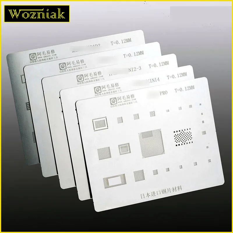 WOZNIAK Steel mesh network the device for iPad2/3/4/5/6 / PRO/mini1 2/3/4 / CPU a stencil
WOZNIAK Steel mesh network the device for iPad2/3/4/5/6 / PRO/mini1 2/3/4 / CPU a stencil
